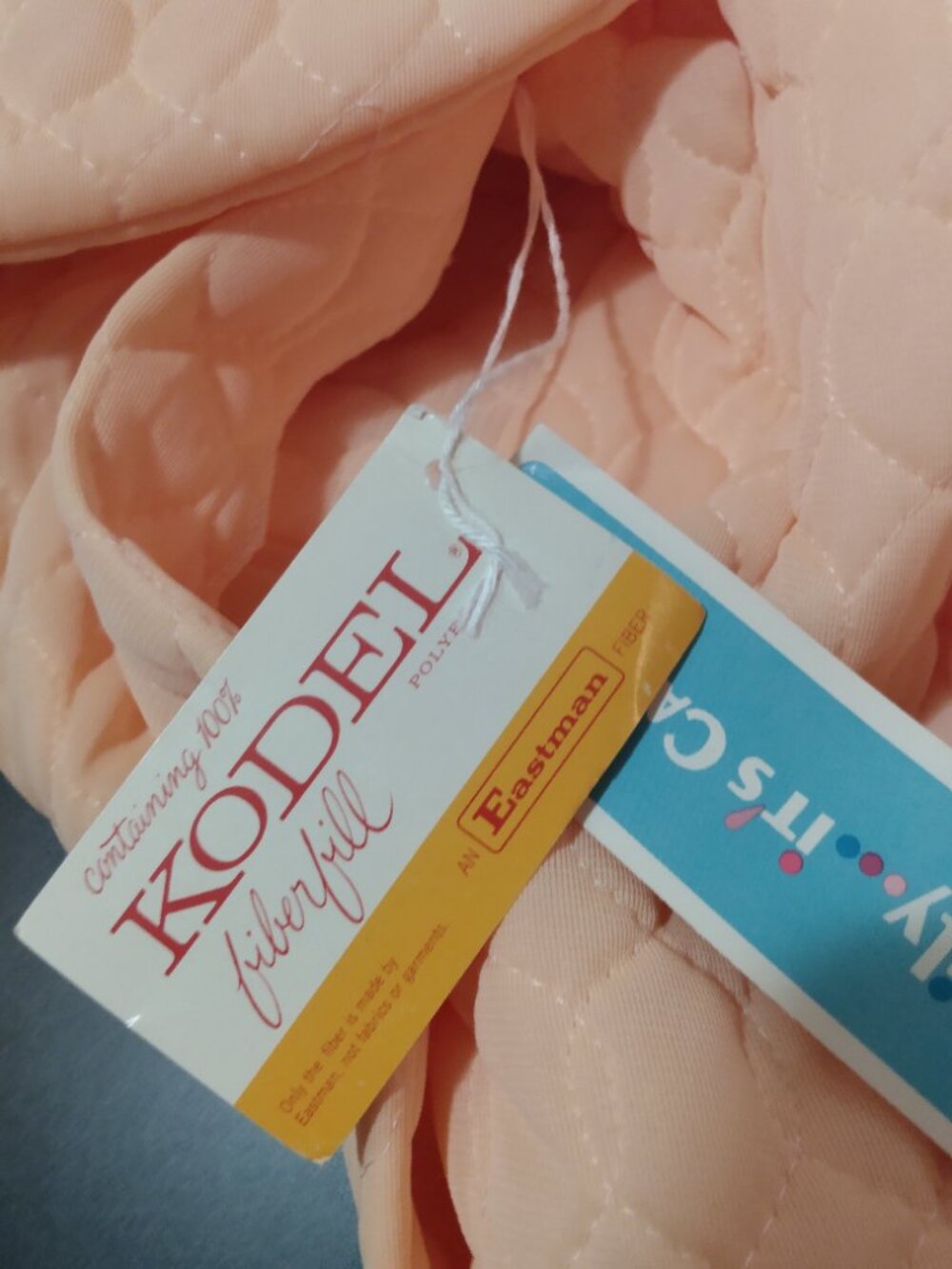 Vintage NWT Kodel Fiberfill House Coat Robe Eastman Quilted Size 18 Granny Gown - Picture 4 of 5